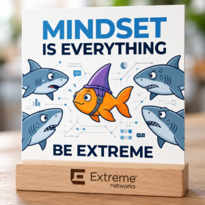 Tischaufsteller „Mindset“ – Goldfisch